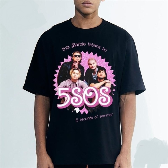 Pawmama Other - 5Sos Funny Barbie 5 Seconds Of Summer Unisex T-shirt